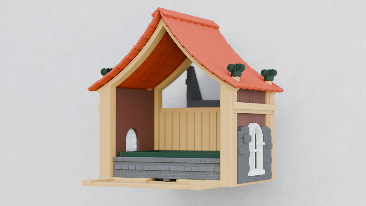 Cabin Style Bird Feeder