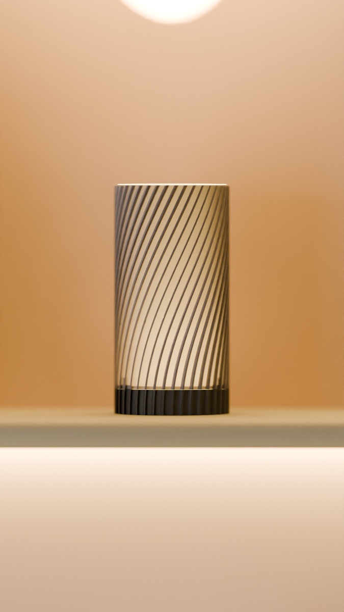 Diagonal Twist Lamp