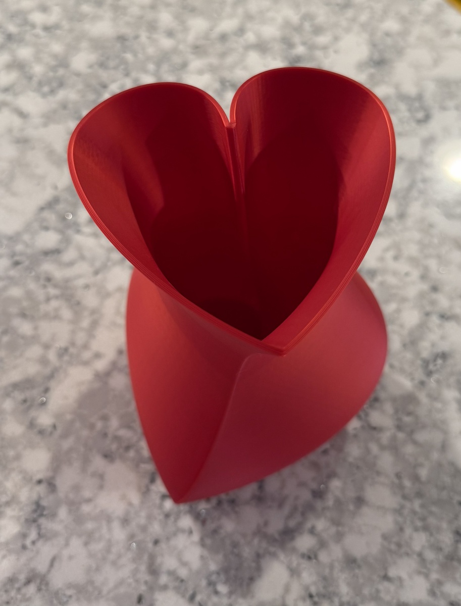 Bright Red Vase