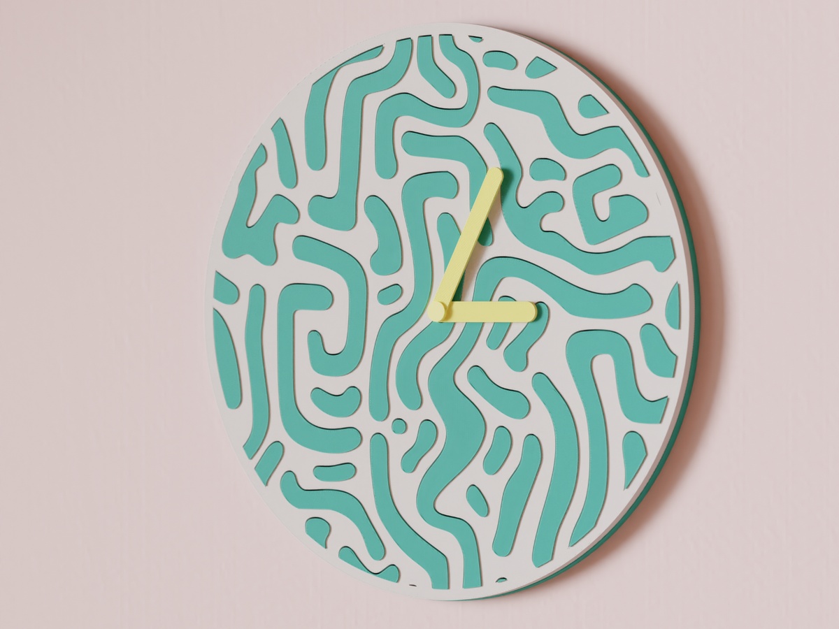 Keith Haring Inspired Clock