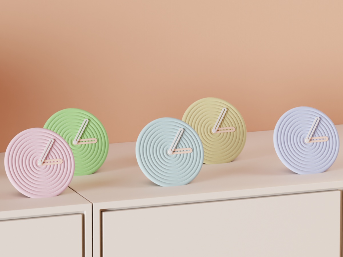 Minimalist Concentric Circle Clock