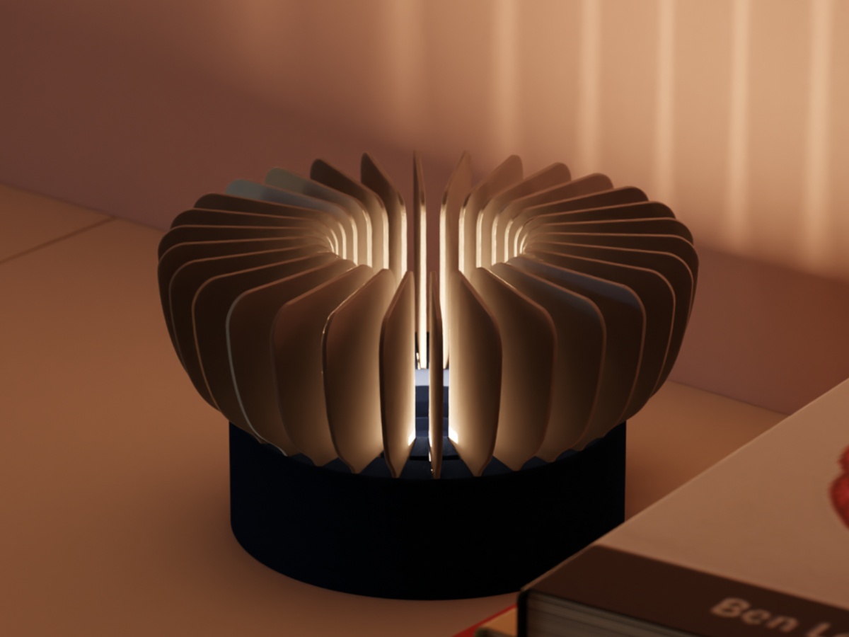 Modern Fin Style Lamp