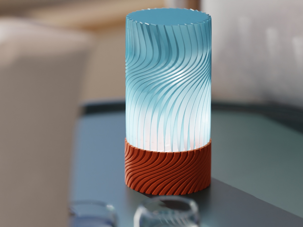 Modern Swirl Table Lamp