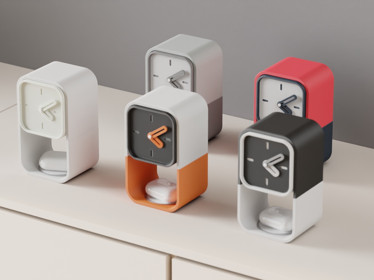 Modular Clock with integrated MagSafe charging