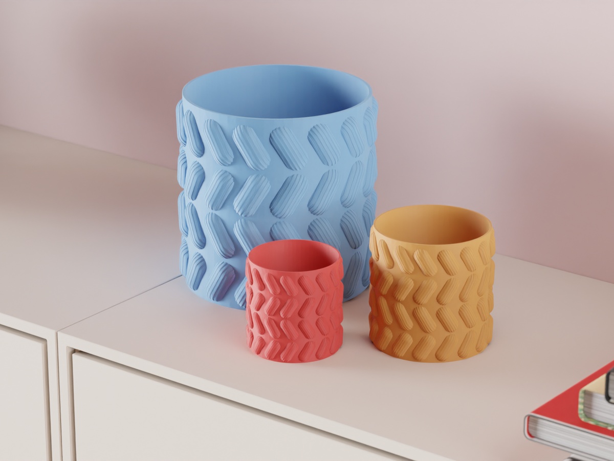 Large Pill Pattern Planter