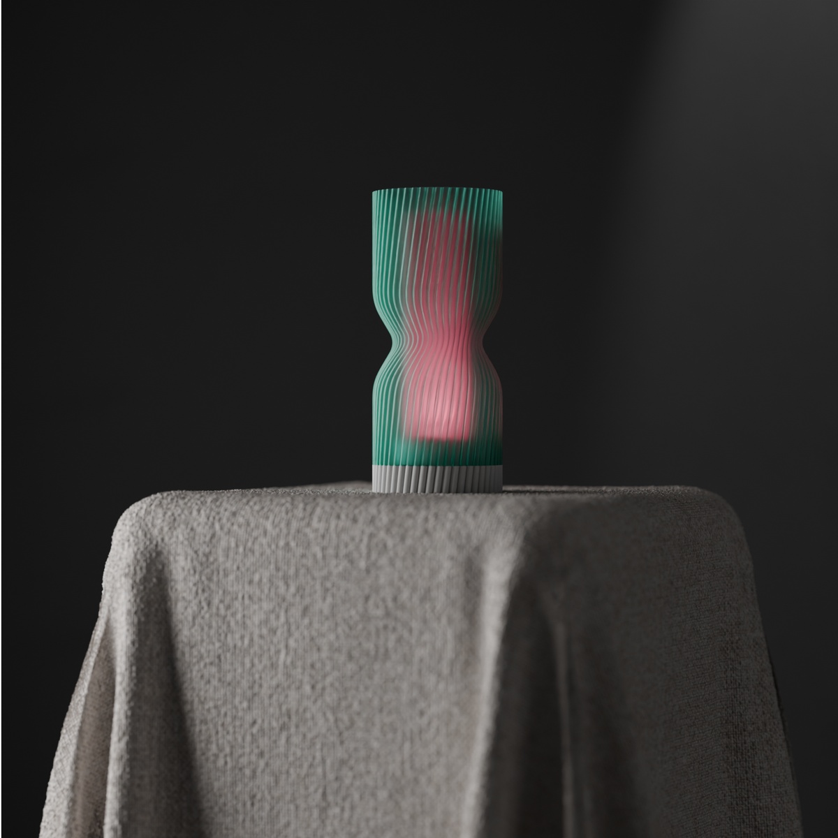 Ripple Hourglass Lamp
