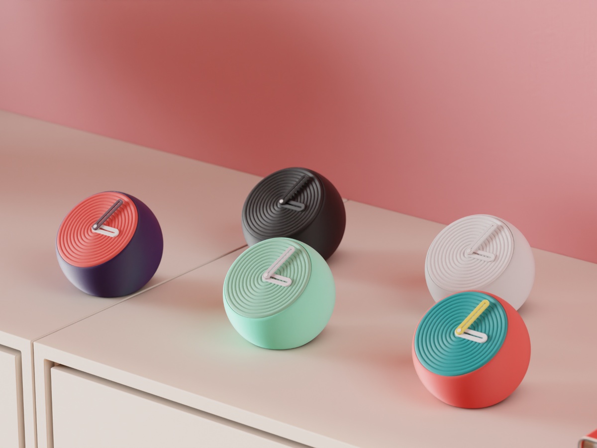 Spherical Ripple Desktop Clock