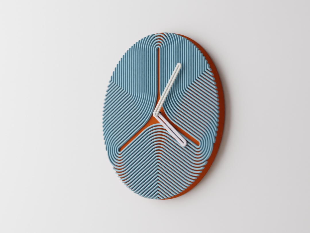 Two-Tone Minimalist Clock