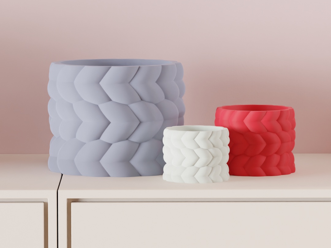 Small Yarn Pattern Planter