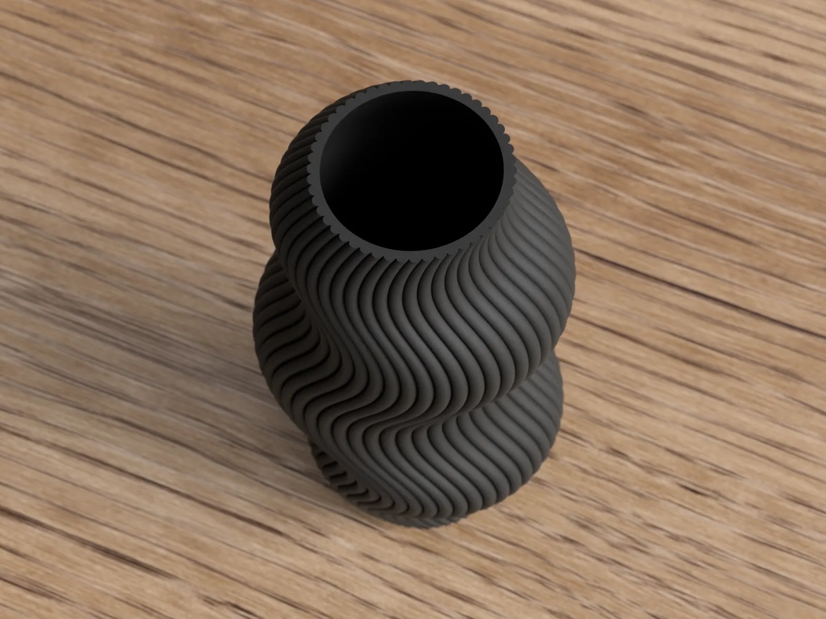 Modern Wavy Vase