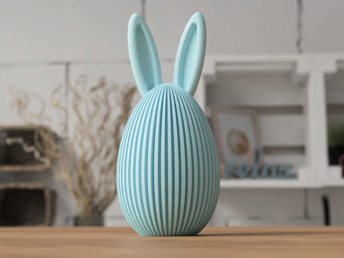 Easter Egg with Bunny Ears